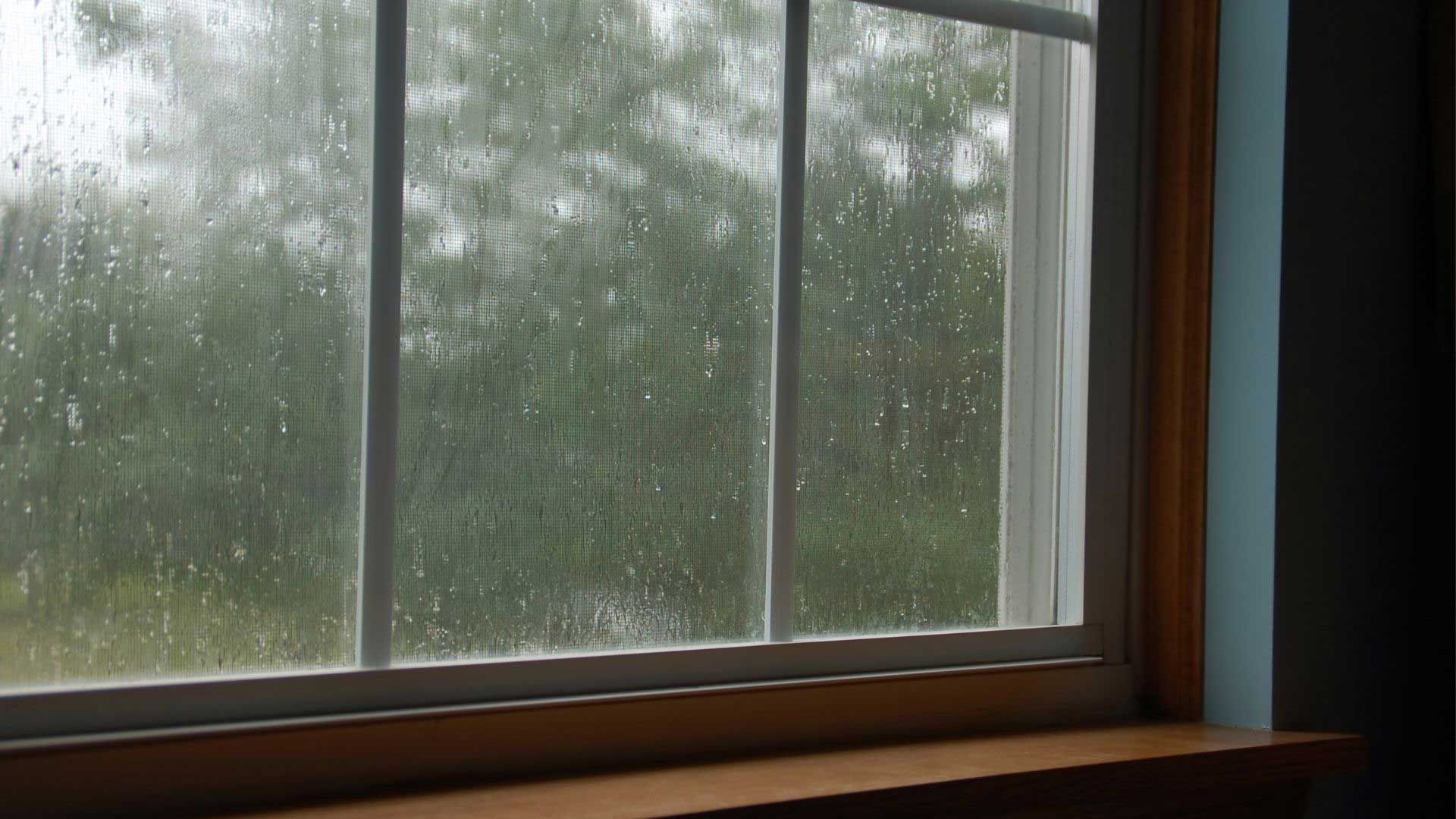 Prepping windows for a rain storm