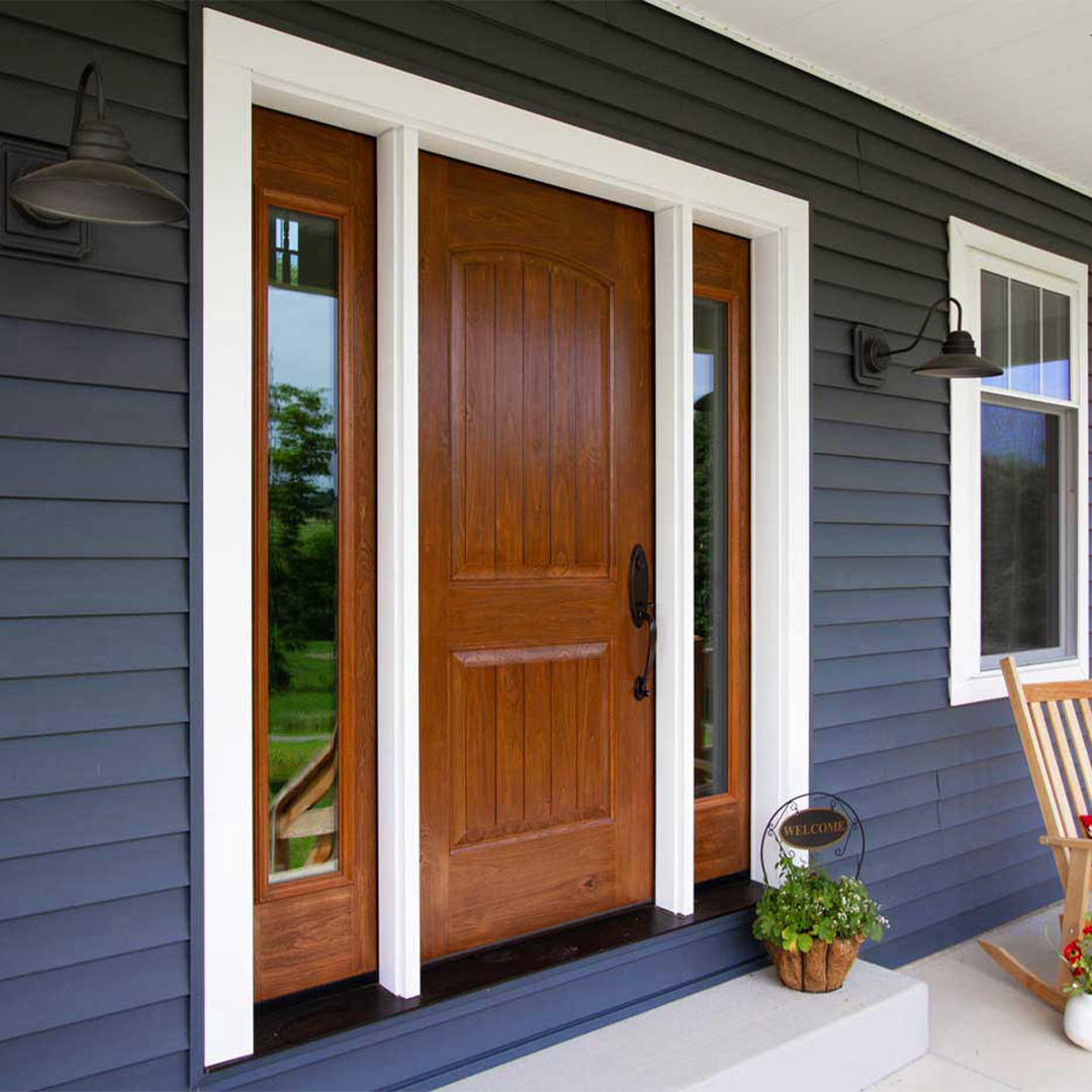 Stylish wood entry door from Provia.